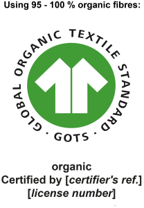 GOTS label for organic products