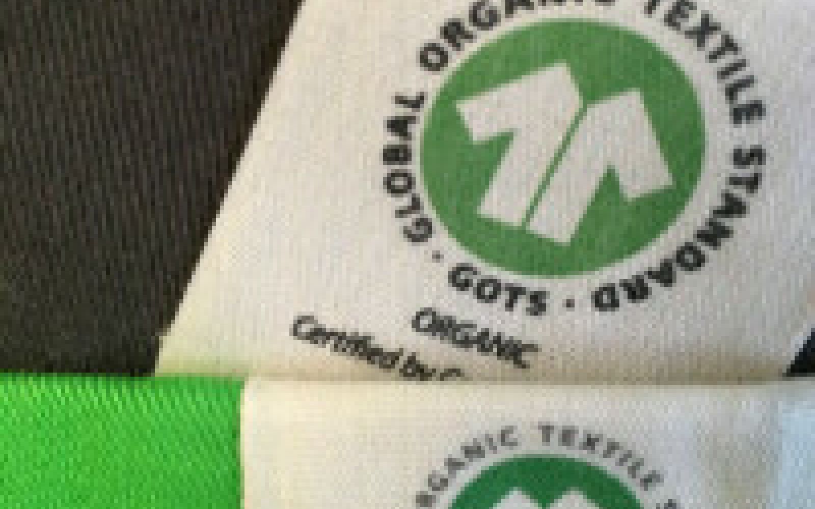GOTS label on organic textiles