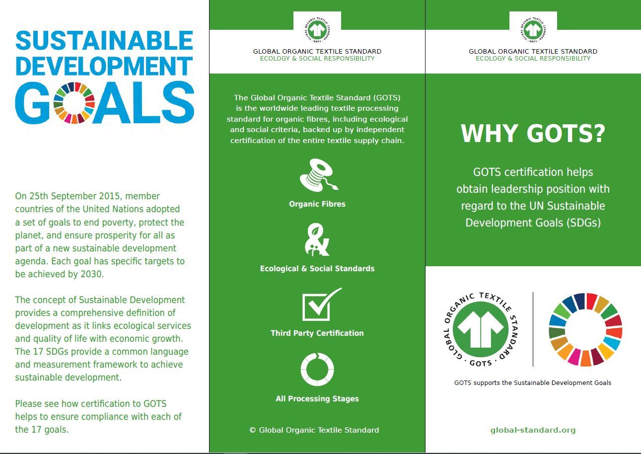 Image GOTS and the UN Sustainable Development Goals Flyer